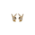 14K Yellow Gold Stud Earring & Solitaire Jewelry - ST839