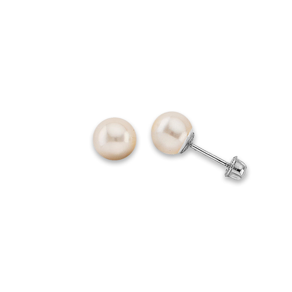 14K Yellow Gold Stud Earring & Solitaire Jewelry 6mm - ST841
