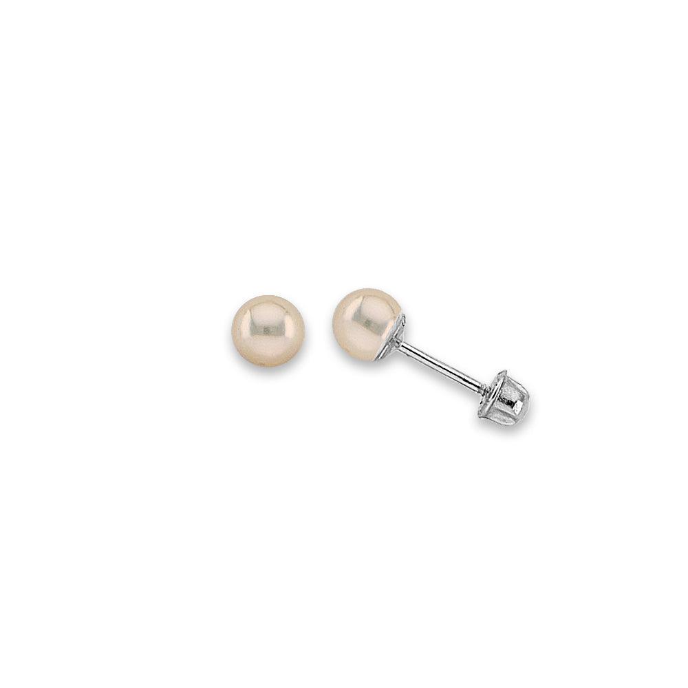 14K Yellow Gold Stud Earring & Solitaire Jewelry 6mm - ST843