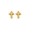 14K Yellow Gold Stud Earring & Solitaire Jewelry - ST847