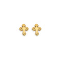 14K Yellow Gold Stud Earring & Solitaire Jewelry - ST849