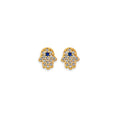 14K Yellow Gold Stud Earring & Solitaire Jewelry - ST850