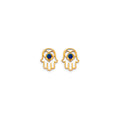 14K Yellow Gold Stud Earring & Solitaire Jewelry - ST851