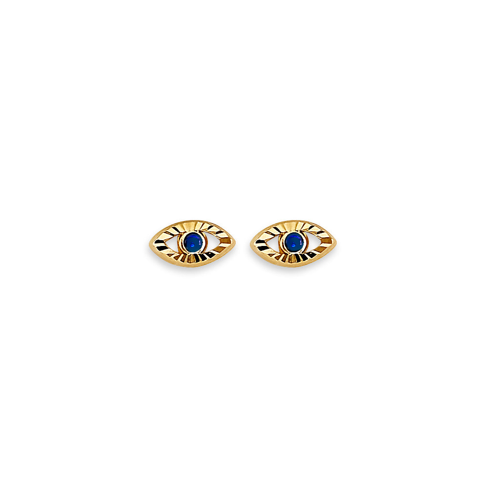 14K Yellow Gold Stud Earring & Solitaire Jewelry - ST852