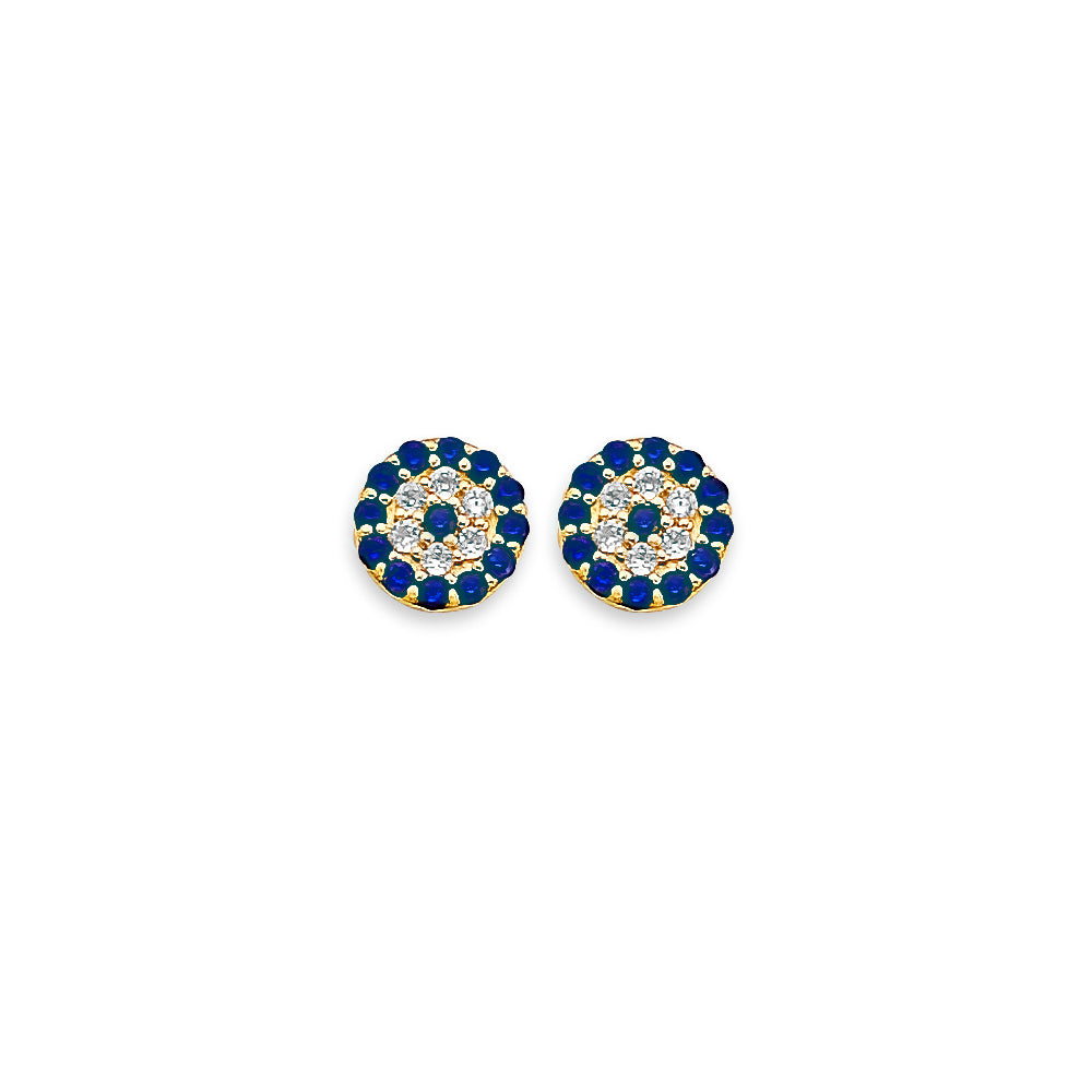 14K Yellow Gold Stud Earring & Solitaire Jewelry - ST853