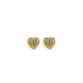 14K Yellow Gold Stud Earring & Solitaire Jewelry - ST860