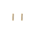 14K Yellow Gold Stud Earring & Solitaire Jewelry 5mm - ST868