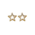 14K Yellow Gold Stud Earring & Solitaire Jewelry - ST870