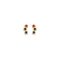 14K Yellow Gold Stud Earring & Solitaire Jewelry - ST876
