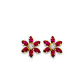 14K Yellow Gold Stud Earring & Solitaire Jewelry - ST882