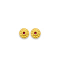 14K Yellow Gold Stud Earring & Solitaire Jewelry - ST885