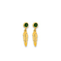 14K Yellow Gold Stud Earring & Solitaire Jewelry - ST886