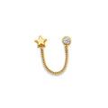 14K Yellow Gold Dangling, Telephone & Nose Jewelry - ST890