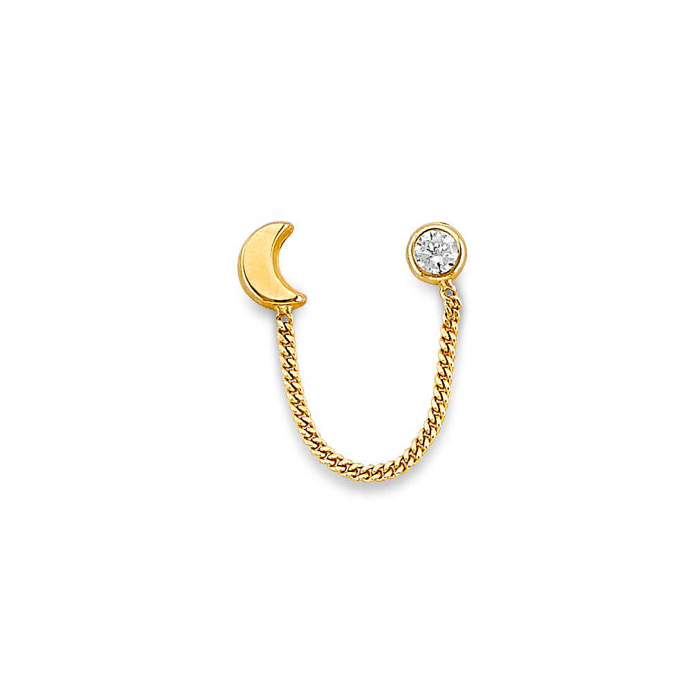 14K Yellow Gold Dangling, Telephone & Nose Jewelry - ST891