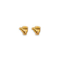14K Yellow Gold Stud Earring & Solitaire Jewelry - ST899