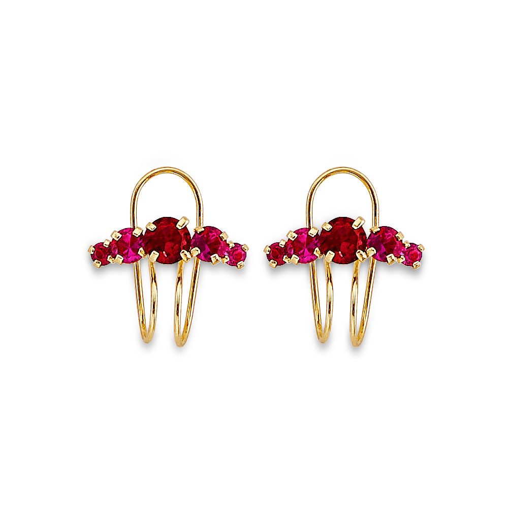 14K Yellow Gold Dangling, Telephone & Nose Jewelry - ST904
