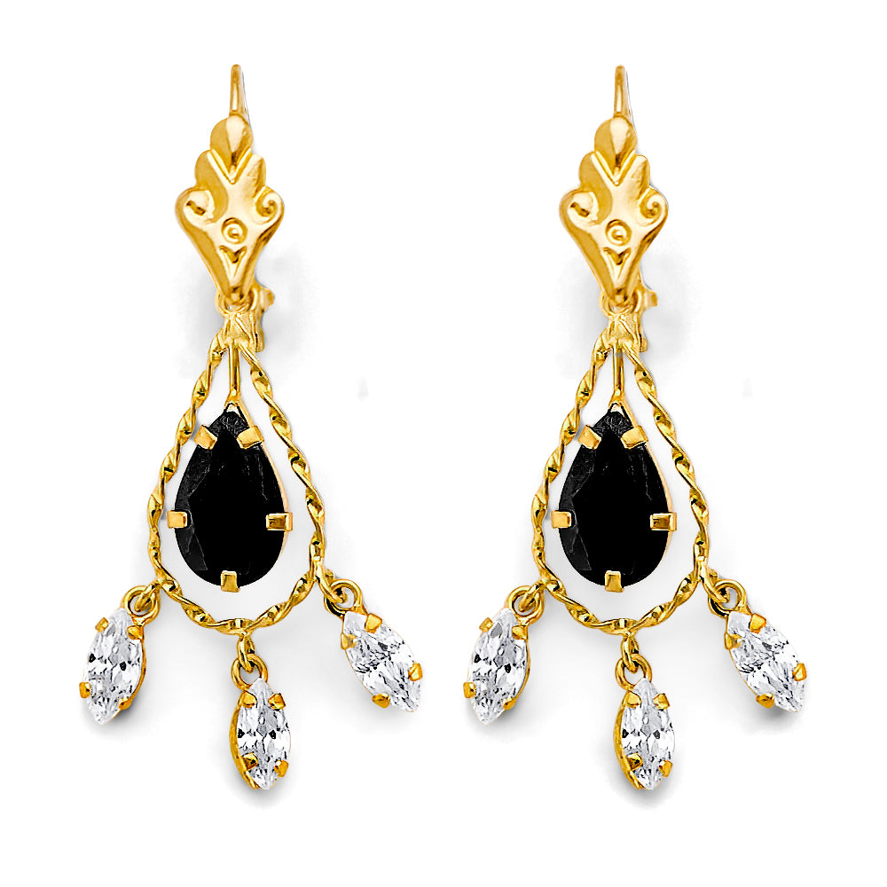 14K Yellow Gold Dangling, Telephone & Nose Jewelry - ST906